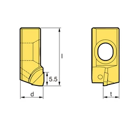 Kép 2/2 - BAMPR XAF DP90-1 PCD marólapka