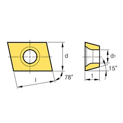 Kép 2/2 - CDEW 1204R XCF H01 marólapka