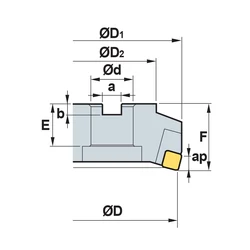 Kép 2/4 - EPNM 4100R feltűzhető síkmaró
