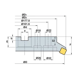 Kép 2/3 - HDDCM 7315R-12 feltűzhető síkmaró