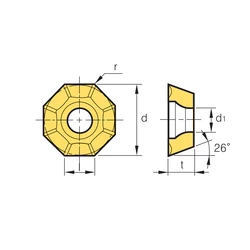 Kép 2/2 - OFKT 05T3SN MM marólapka