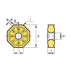 Kép 2/2 - ONHX 060608 MM marólapka
