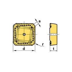 Kép 2/2 - SCKN 220715DDSR MM NCM535 marólapka