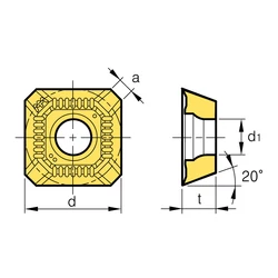Kép 2/2 - SEXT 14M4AGSN MR marólapka