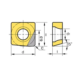 Kép 2/2 - SNEW 09T3ADTR NAW DP200 PCD marólapka