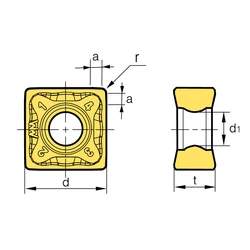 Kép 2/2 - SNMX 1206QNN MF marólapka