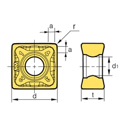 Kép 2/2 - SNMX 120612 MM marólapka