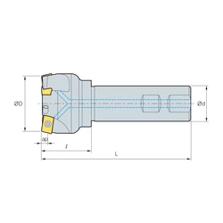 Kép 2/2 - AMS 2025 WE száras síkmaró