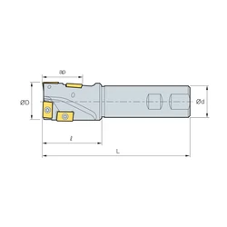 Kép 2/2 - AMS 3040MH-K WE száras sarokmaró
