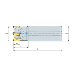 Kép 2/2 - AMS 4033HS-2L32 WE száras sarokmaró