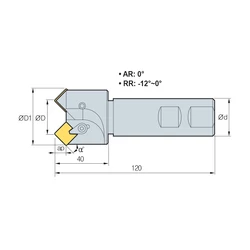 Imagine 2/2 - CE 45-1225R-S32 száras élletörő