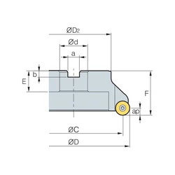 Kép 2/2 - FMRCM 6160RP-6 körlapkás feltűzhető maró