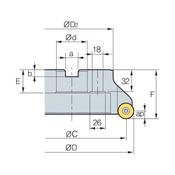Kép 2/2 - FMRCM 6250RP-9 körlapkás feltűzhető maró