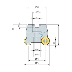 Kép 2/2 - FMRCM 5125HRD körlapkás feltűzhető maró