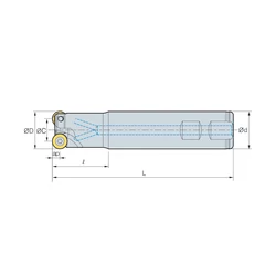 Kép 2/2 - FMRS 3033HRP-4S32 körlapkás szármaró