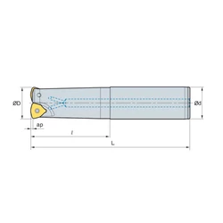 Kép 2/2 - HRMDS 0618HR-2M16 nagy előtolású szármaró