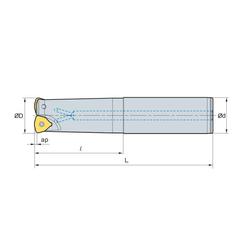 Kép 2/2 - HRMDS 0925HR-2M25 nagy előtolású szármaró
