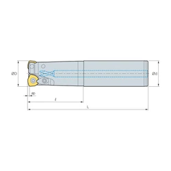 Kép 2/2 - HRMS 1332HR-2L32 nagy előtolású szármaró