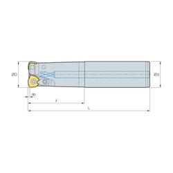 Kép 2/2 - HRMS 1332HR-2S32 nagy előtolású szármaró