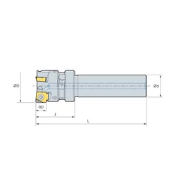 Kép 2/2 - MAPDS 032HR-Z3 száras síkmaró