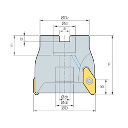 Kép 2/2 - PACM 4050HR feltűzhető sarokmaró