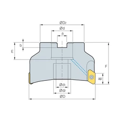 Kép 2/2 - PAXCM 5050HR-A feltűzhető sarokmaró