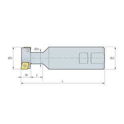 Kép 2/2 - TFE 3232R váltólapkás T-horony maró