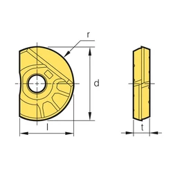 Kép 2/2 - LBS 120 PC210F marólapka