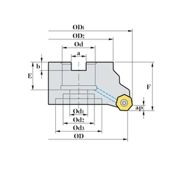 Kép 2/2 - RM14XCM 050R-22-6-XN06 feltűzhető sarokmaró