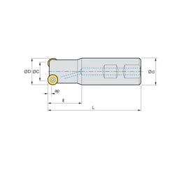 Kép 2/2 - RMRS 032R-2C32-200-RN12 száras sarokmaró