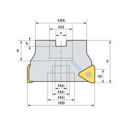 Kép 2/2 - TPMCM 100R-32-7-TN20 feltűzhető sarokmaró