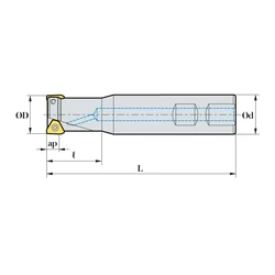 Kép 2/2 - TPMS 040R-5W40-130-TN11 száras sarokmaró