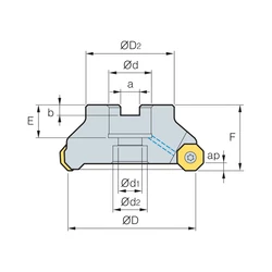 Imagine 2/2 - RM16ACM8080HR-M feltűzhető síkmaró