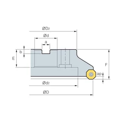 Kép 2/2 - RM16ACM8200R-M feltűzhető síkmaró