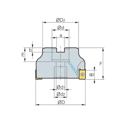 Kép 2/2 - RM4PCM4100HR feltűzhető sarokmaró