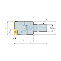 Imagine 2/2 - RM4ZM3032HR-M16 felcsavarozható sarokmaró