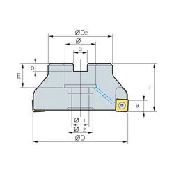 Kép 2/2 - RMH8QCM4100HR-M feltűzhető síkmaró