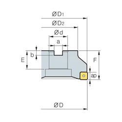 Kép 2/2 - RMT8QM4125R feltűzhető síkmaró