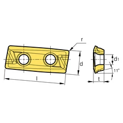 Kép 2/2 - LXET 3405PEFR-50 MA H01 váltólapka