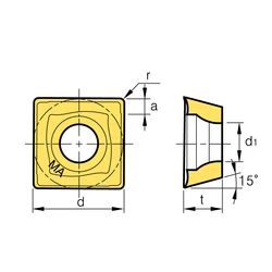 Kép 2/2 - SDXT 09M405R MA marólapka