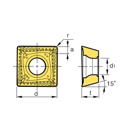 Kép 2/2 - SDXT 130508R MM marólapka