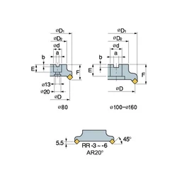 Kép 2/2 - EKM 4063R feltűzhető síkmaró