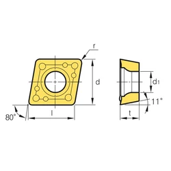 Kép 2/2 - CPMT 080308 MM PC3700 marólapka