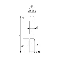 Kép 2/2 - Menetfúró M2~M52 2000 kézi készlet