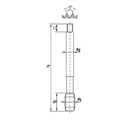 Kép 2/2 - Menetformázó G1/4x19 6060/80 gépi