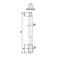 Imagine 2/2 - Menetfúró M12~M24 6HX 7273/69 gépi egyenes hornyú