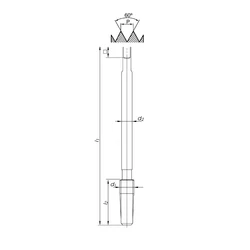 Kép 2/2 - Anyamenetfúró M3~M20 2-6H 8000 gépi