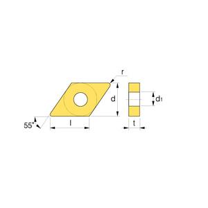 DNMG 110408 HM NC3010 esztergalapka