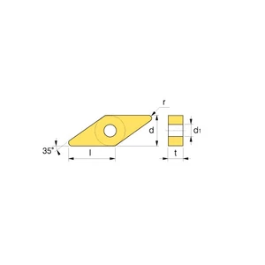 VNMG 12T304 X100 NC3215 esztergalapka