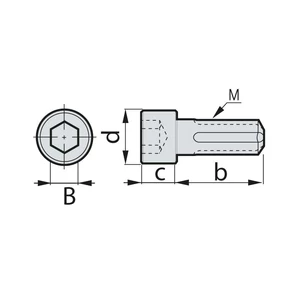 CB1645 Imbusz csavar